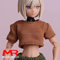 ATStory 1/12 Female Short T-shirt Zipper Jacket Clothes Model Fit 6'' SnailShell SHF ML Romankey Soldier Action Figure Body Doll