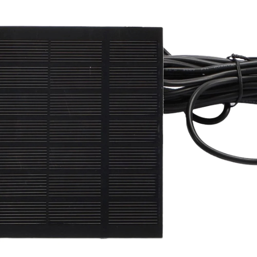 Комплект за слънчева водна помпа за фонтан 1.2W, 200 л/ч с 6 дюзи, слънчев фонтан за езера за птици, градински аквариум