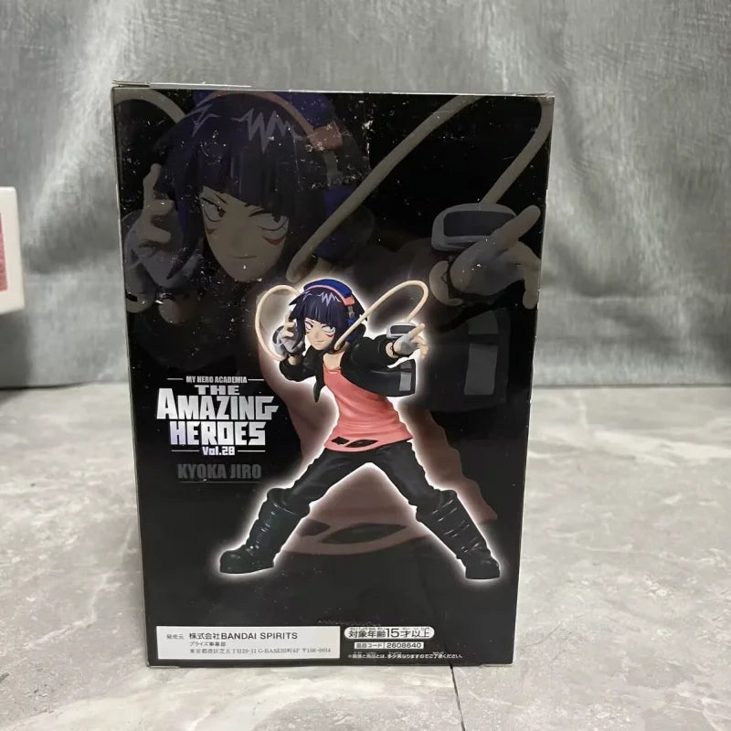 Anime Original Bandai My Hero Academia Jiro Kyoka Action Figures Collect Ornaments Figure Model Toys Birthday Gift 12cm