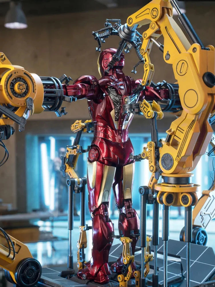 Zd Toys Suit Up Gantry с MK4 Iron Man Gantry Оригинален 1/10 Тони Старк Модел Екшън Фигурка Колекционерска играчка Подарък за дете