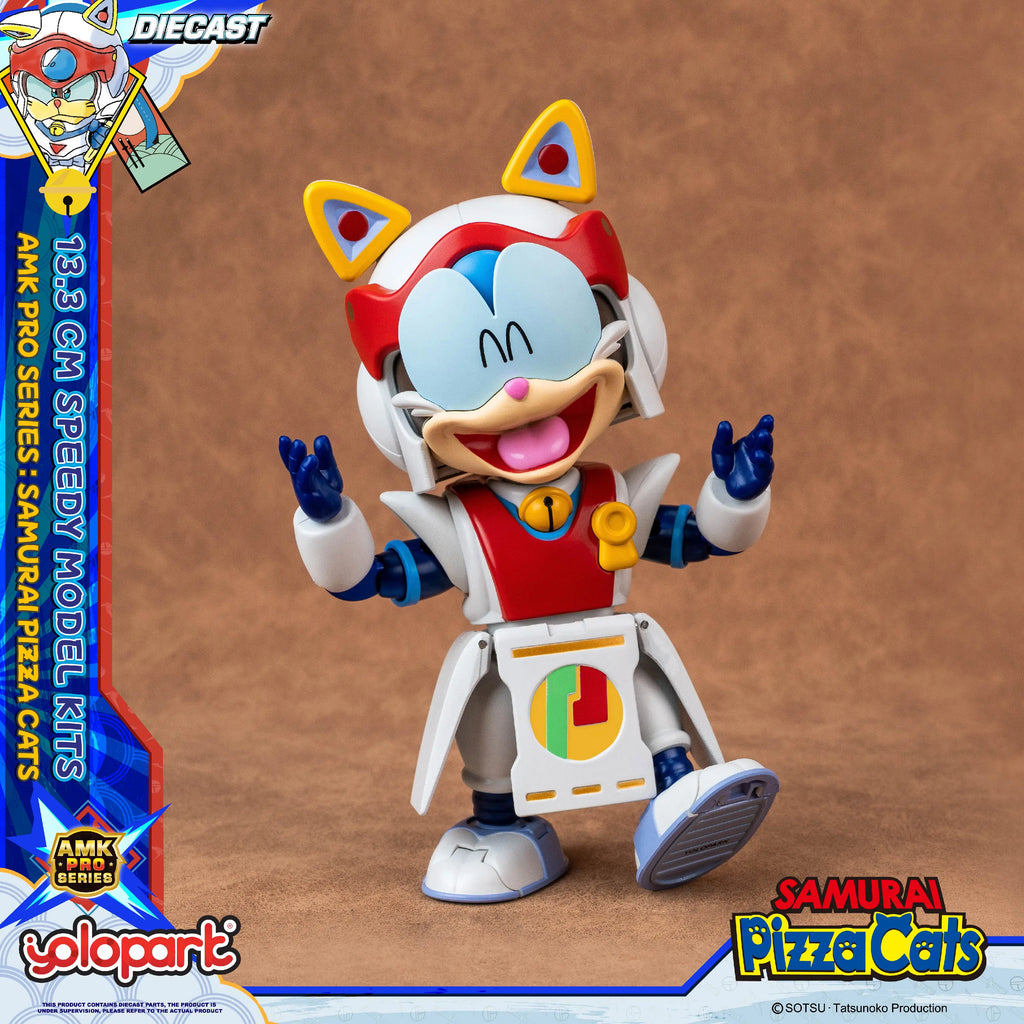 YOLOPARK 13.3cm Samurai Pizza Cats AMK PRO Series Speedy Model Kit TOY Gift For girl boy