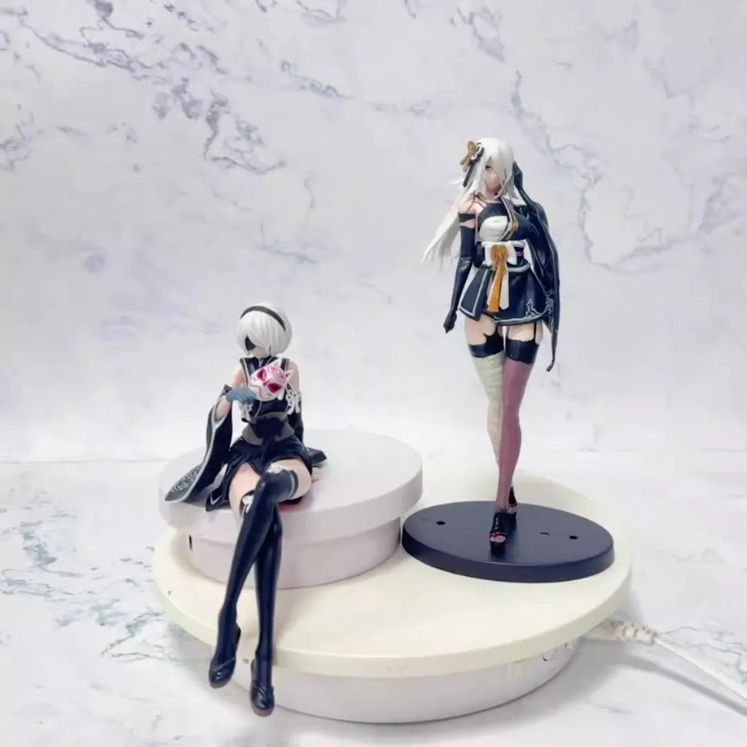 18CM 2B A2  Figure Anime Game NieR Automata YoRHa No. 2 Type B Animation Model Toys Gifts Collection Decoration Ornaments PVC