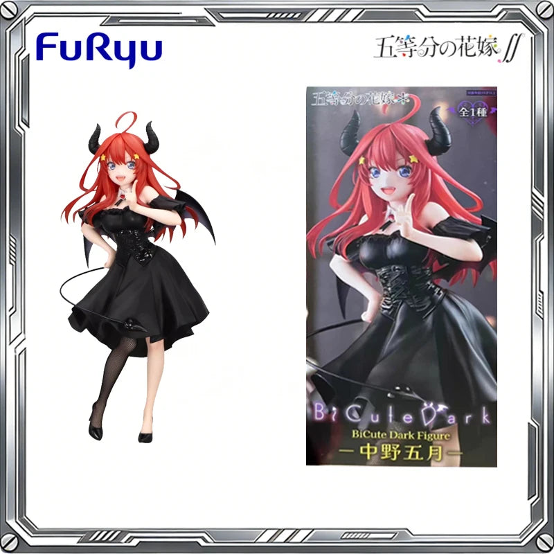 FuRyu Genuine BiCute Dark The Quintessential Quintuplets Anime Nakano Nino Miku Itsuki Action Figure Toys Gift Model Ornaments