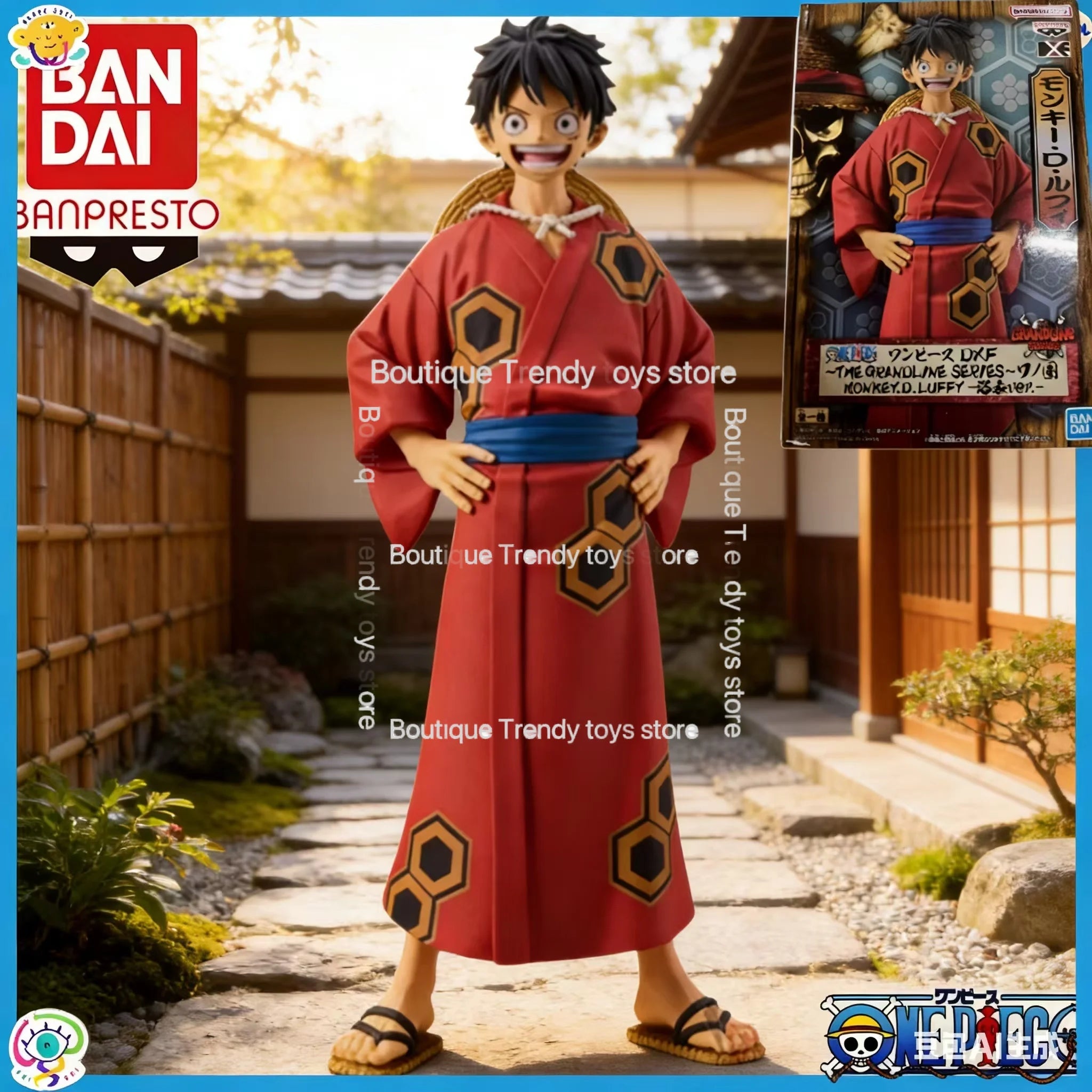 In Stock Bandai Original Banpresto One Piece Monkey D Luffy Action Figure Model Doll Brand New Boxed Figure Toys