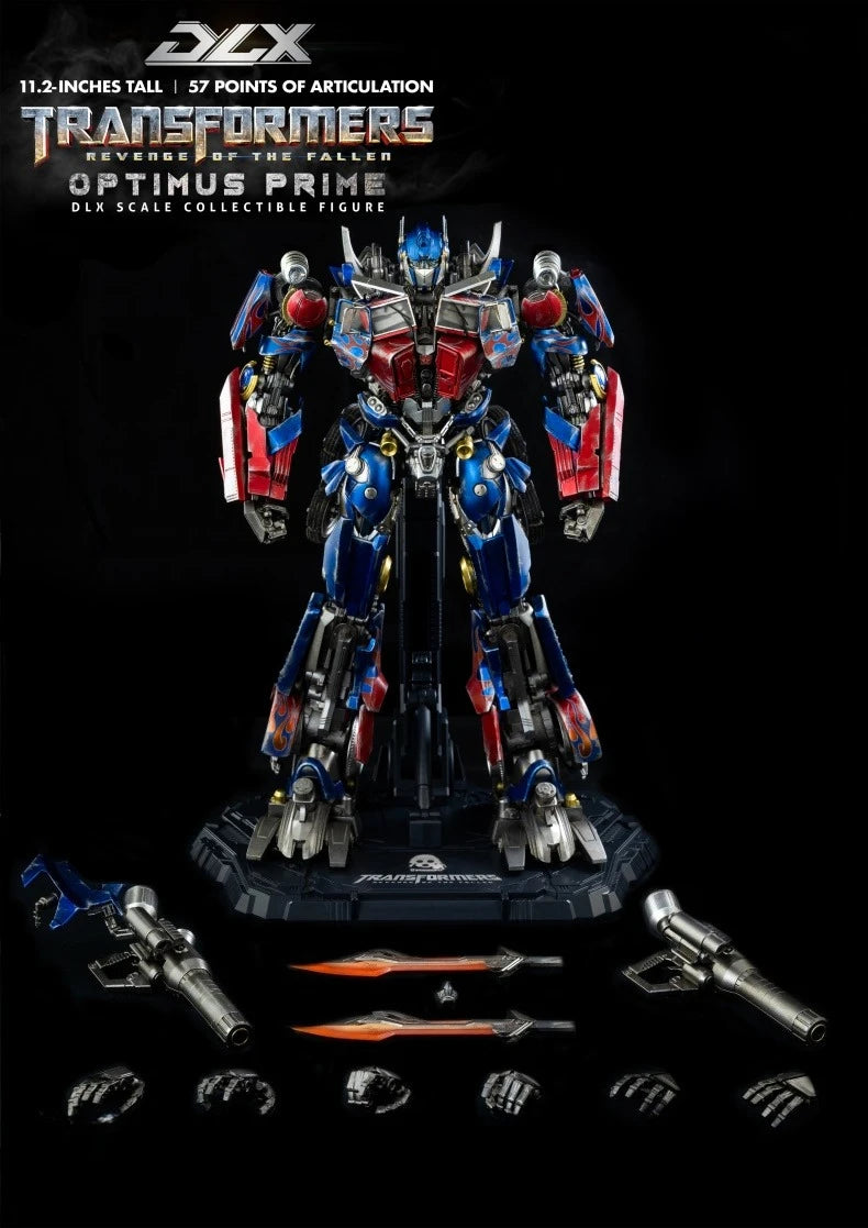 Threezero Transformers Action Figure DLX Optimus Primal Revenge of The Fallen Anime Figurine Joint Movable Model Collection Toy