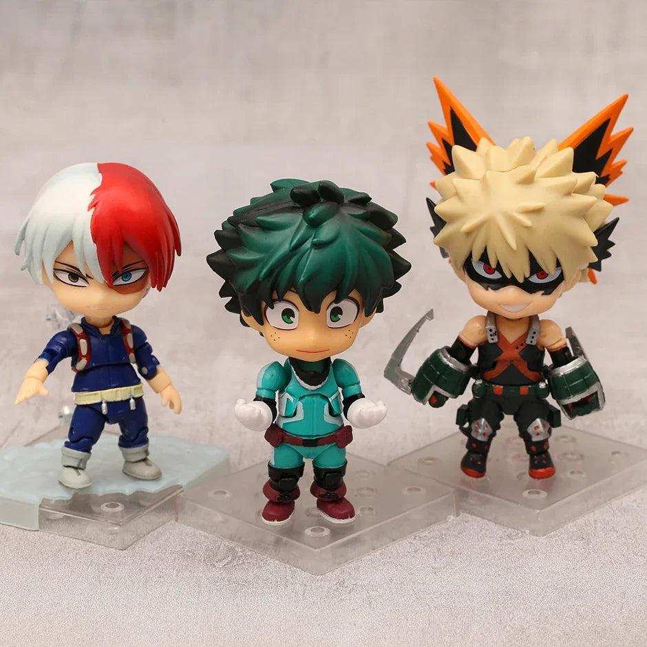 Bakugo Katsuki 705 Izuku Midoriya 686 Todoroki Shoto 1112 Cute Action Figure Face Changeable Collection Model Doll Gift