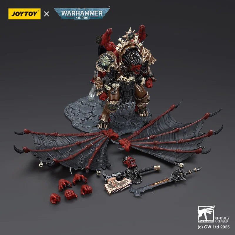 Нова фигурка Joytoy Dark Source Warhammer 40k World Eaters Angron, Daemon Primarch Of Khorne 1:18, играчка, модел, орнаменти, подарък