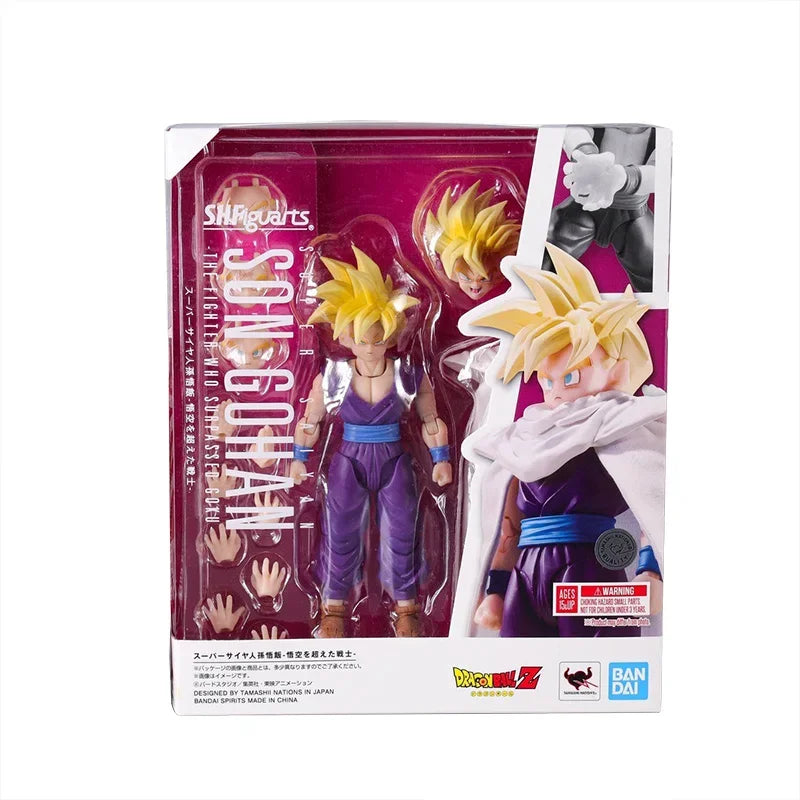 Auf Lager Bandai SHFiguarts Dragon Ball Shf Super Saiyan Son Gohan Der Kämpfer, der übertraf Actionfigur Sammlerspielzeug Geschenk