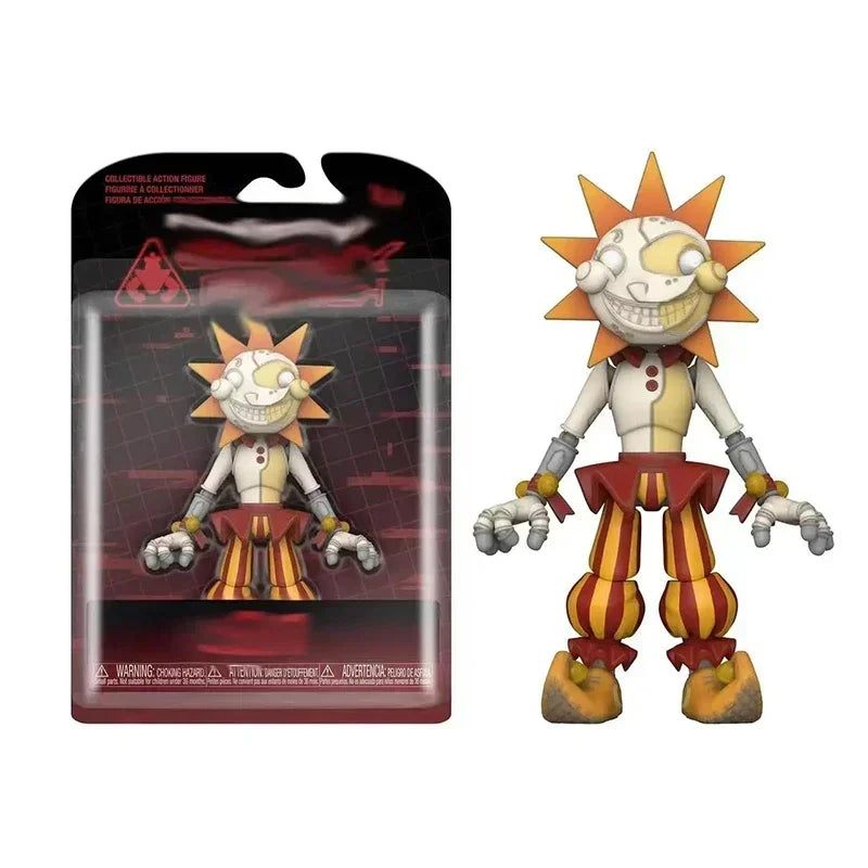 The Sun and Moon in the Sundrop FNAF Doll Series are movable dolls and doll toys