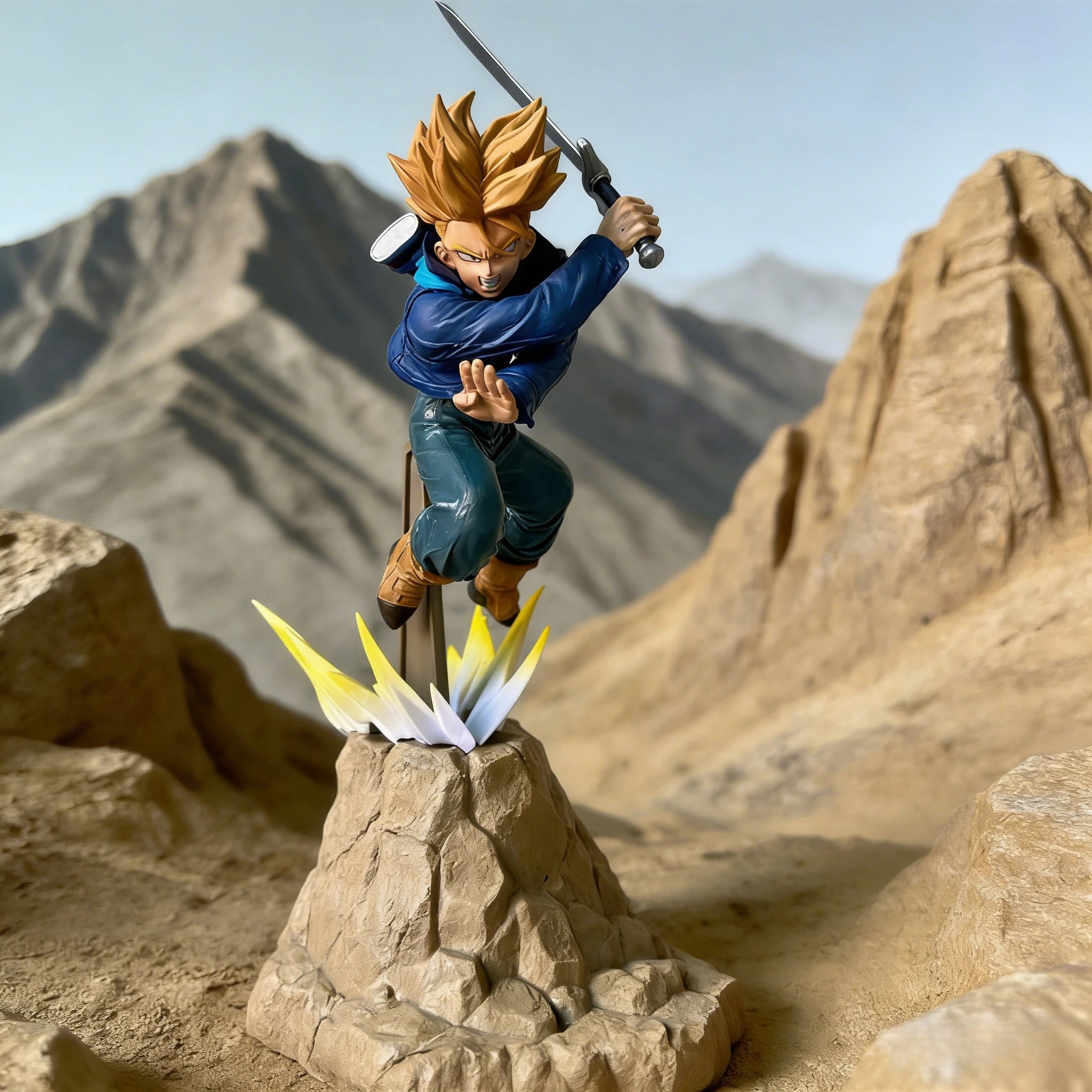 28cm/9.84in Anime Dragon Ball Z Figure Trunks Action Figures Pvc Statue Collection Model Toys for Children Gifts