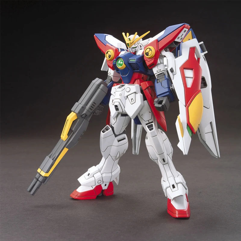 Bandai Original Echte Figur Gundam Modell Kit HGUC 1/144 XXXG-00W0 Flügel Gundam Null Sammlung Action Figur Modell Spielzeug Geschenke