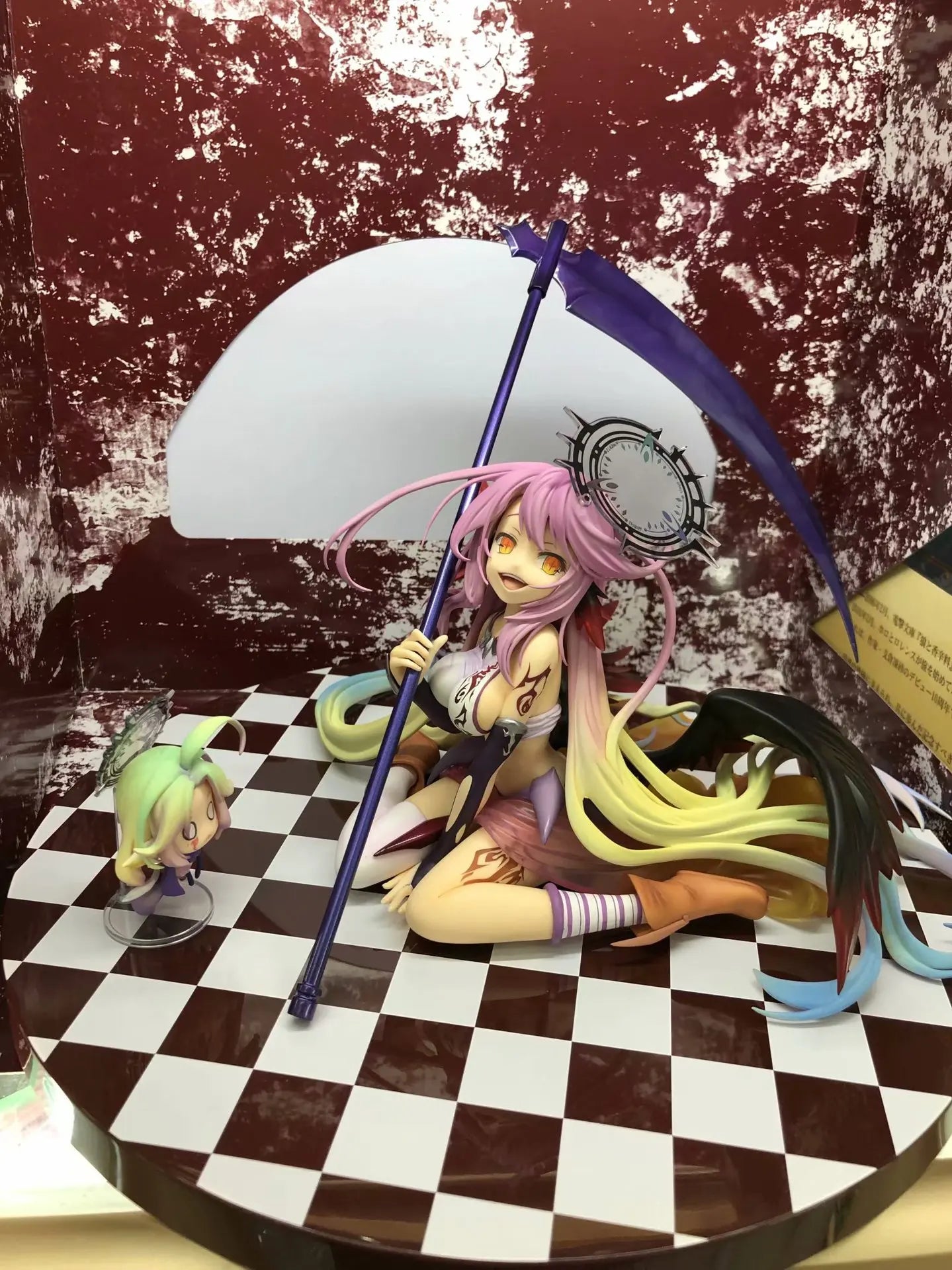 13cm No Game No Life: Zero Azriel Shiro Jibril 1/7 Great War Ver. Phat Anime PVC Action Figure Toy Game Collectible Model Doll