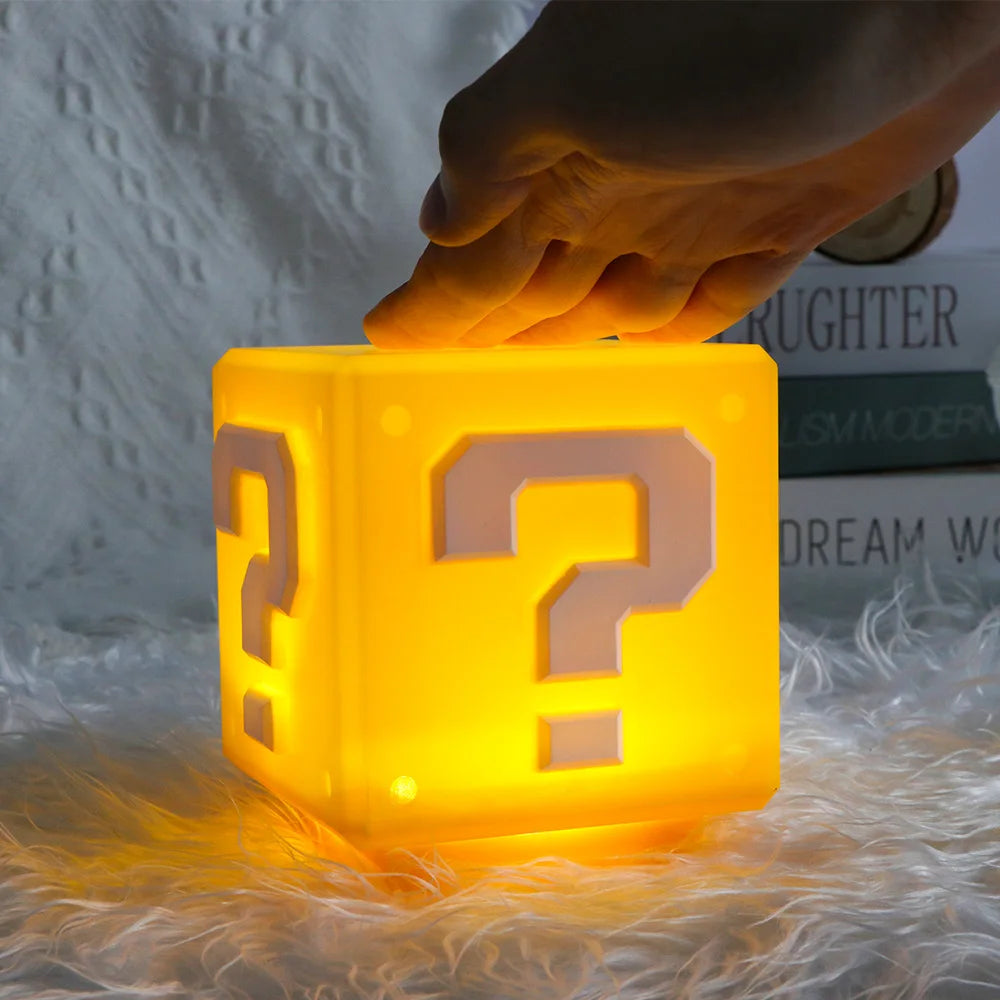 LED Question Mark Night Light Games Toy Children Astronaut Atmosphe Bedroom Table Lamp USB Charging Kids Birthday Christmas Gift