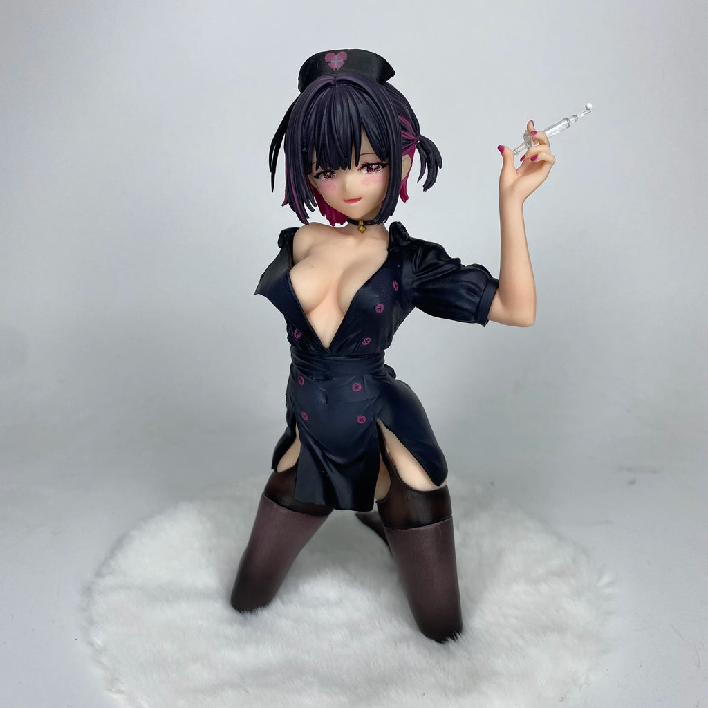 Beautiful Girls Hospital Nurse sisters Sono Shizuru&Snowy Love Statue Animation Model Handmade Decoration