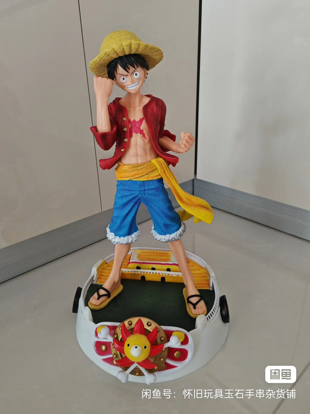 50cm Anime Luffy One Piece Action Figure Monkey D. Luffy PVC Model Statue Collection Sunlight Mile Gift