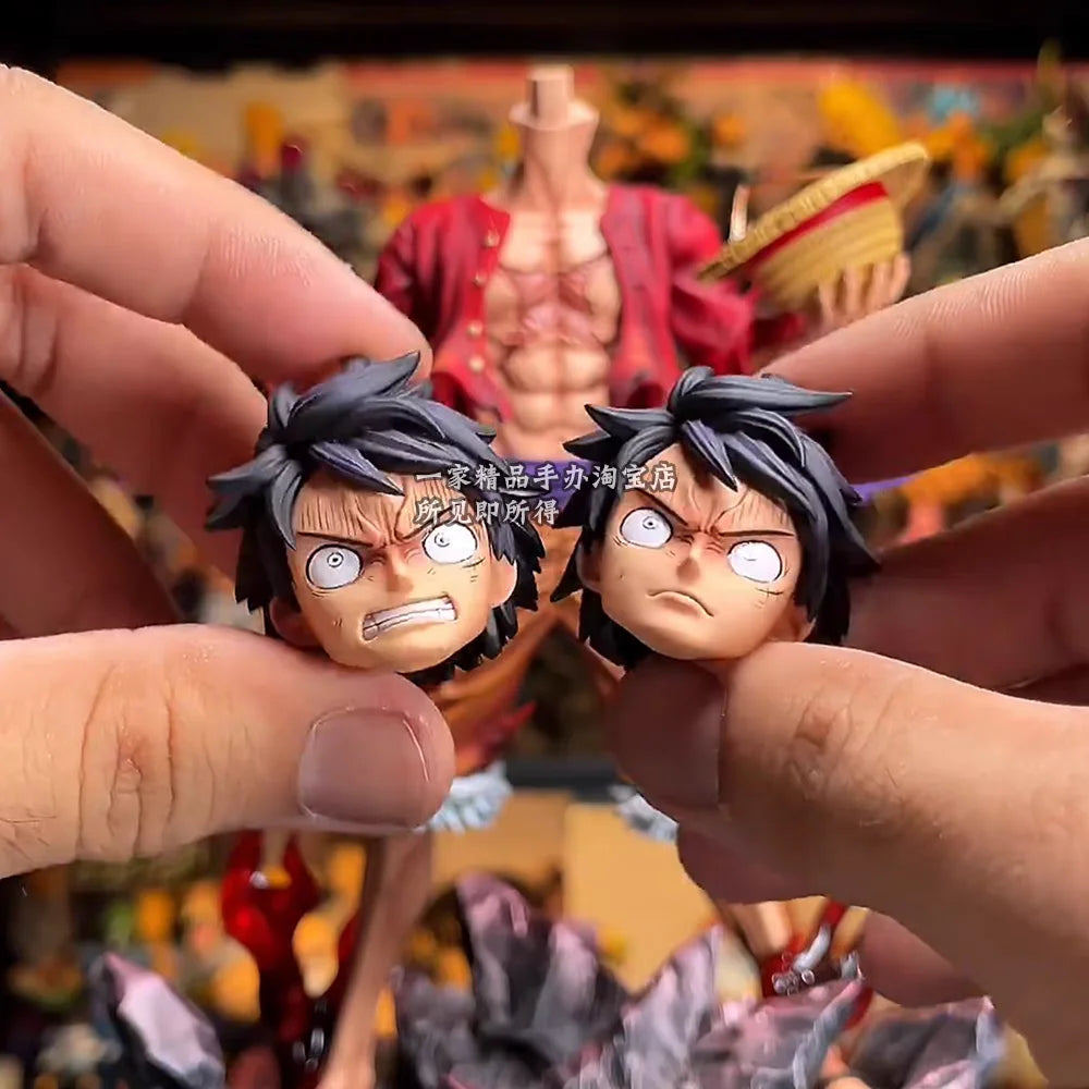 One Piece Luffy Anime Figure Four Emperors Monkey D. Luffy 24cm Action Figurine Pvc Collectible Model Doll Toys
