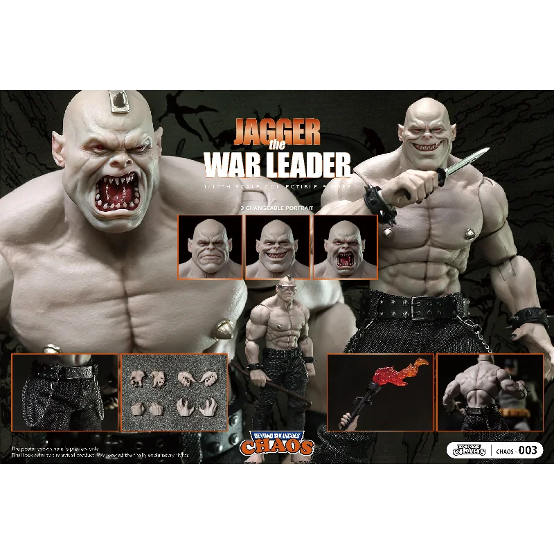 [24hours Shipping] Genuine CHAOS Studio CHAOS-003 1/12 Scale Jagger The War Leader Action Figure Model Toy Collection Gifts
