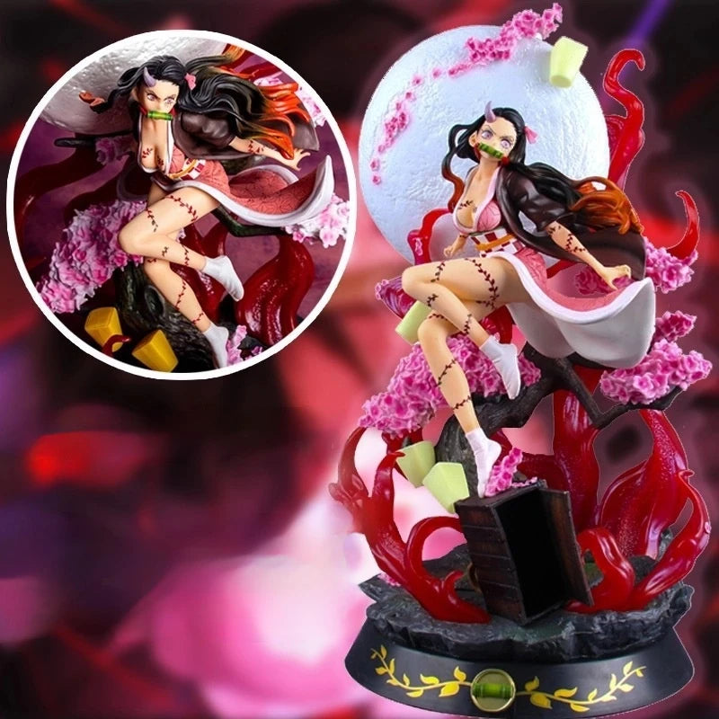 15cm/31cm Demon Slayer Anime Figure Kamado Nezuko Gk Statue Adult Demon Action Pvc Model Collectible Children'S Toys Gifts