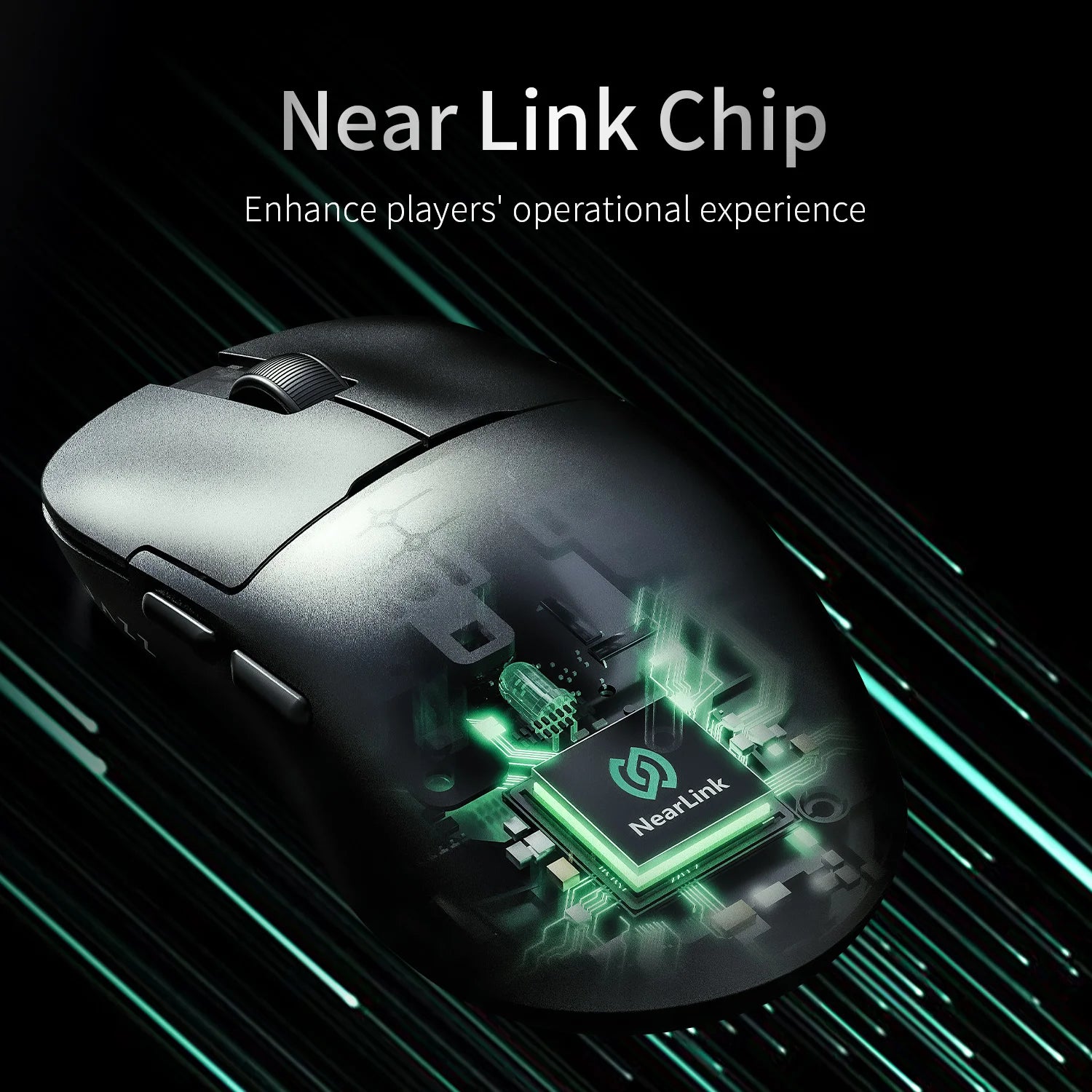 AJAZZ AJ159 NL Kabellose Maus 800 mAh Kompatibel mit Spielen und Büro PAW3395 1K Nearlink BT Kabellose Maus Laptop GiftAJAZZ AJ1