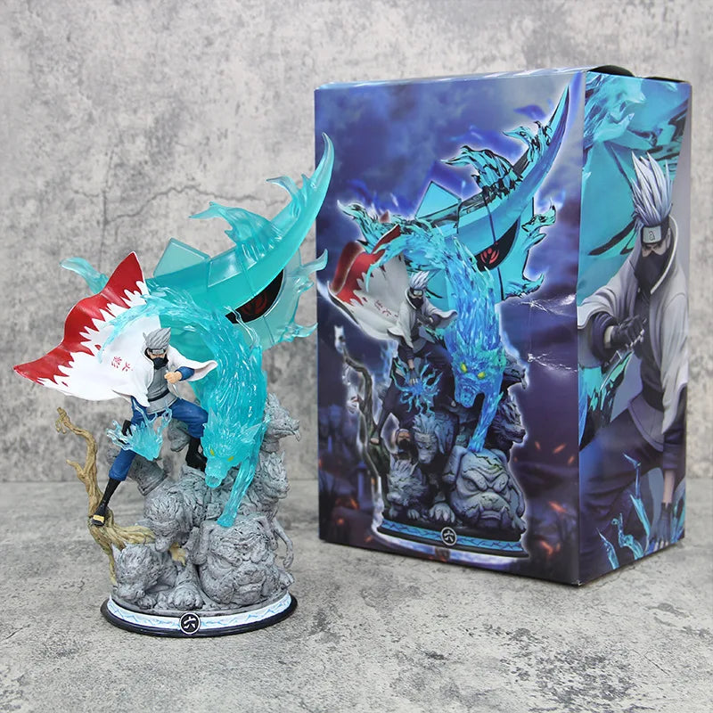 28cm Naruto Anime Figure Hatake Kakashi Figures Pvc Gk Statue Figurine Model Doll Ornament Collection Room Decora Desk Toy Gifts