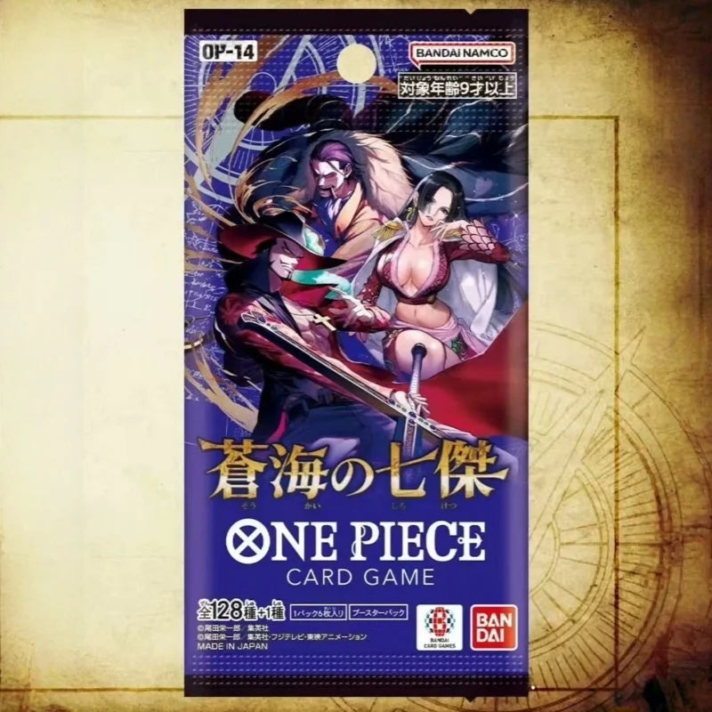 Original In Stock Yuwan Tang One Piece OPCG Card OP14 Seven Warlords of the Sea Japanese Card Booster Box Collection Toys Gifts