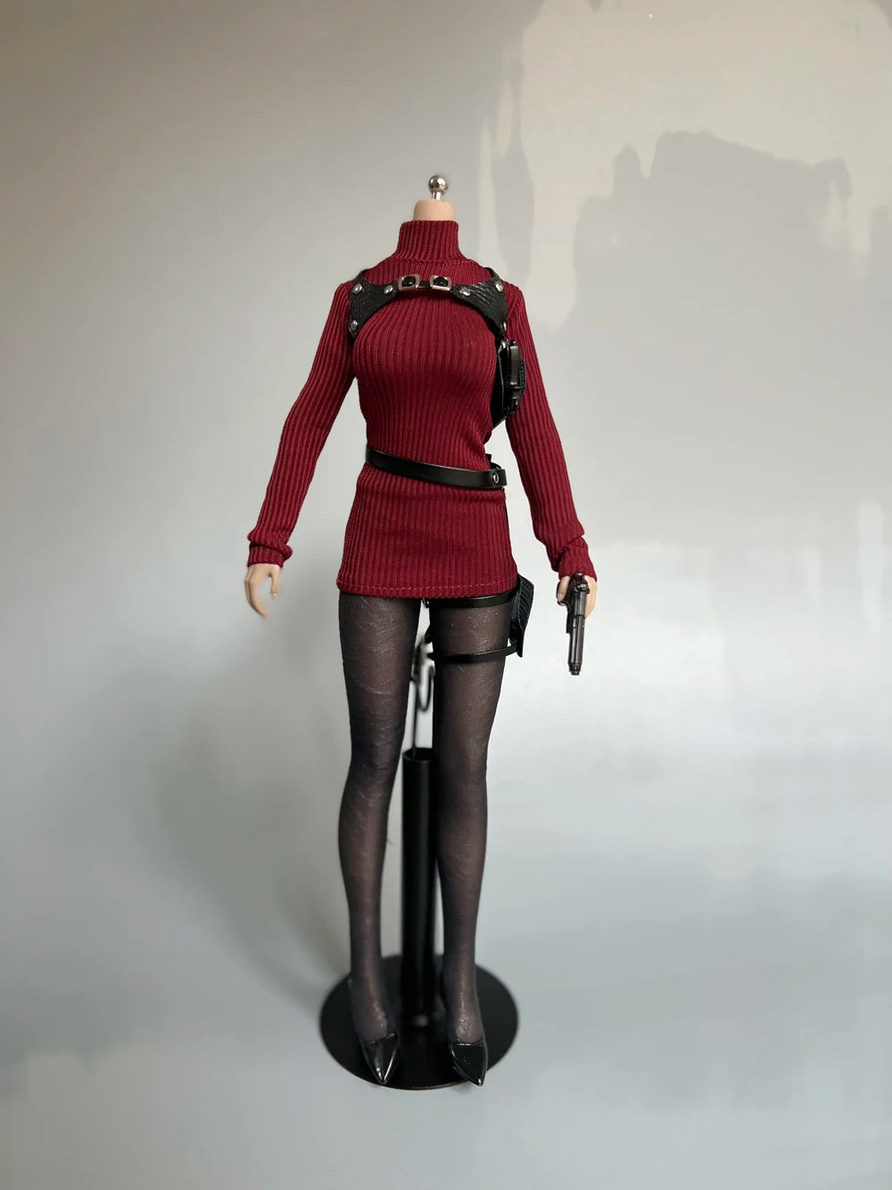 1/6 Scale female dolls clothes Ada wong Knitted turtlenecks MTTOYS head sculpt fit 12'' action figure body model