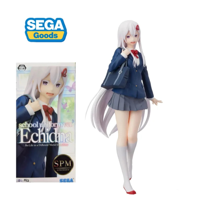 In Stock Original SEGA Re:Life in A Different World From Zero Echidna School Uniform Ver Anime Figure Birthday Present Toy Gifts