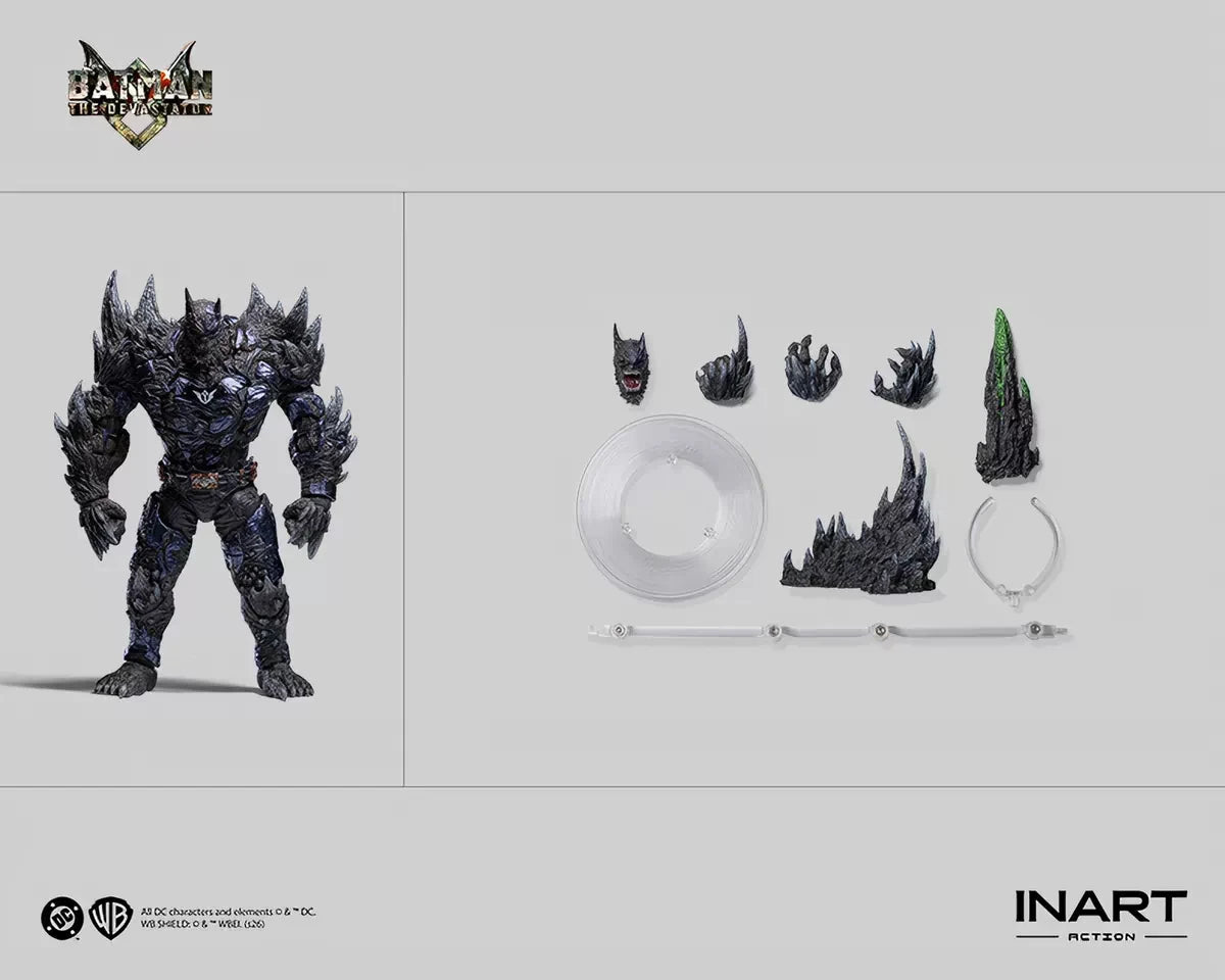 in Stock INART Action Dark Nights: Metal Batman The Devastator 1/12 Scale Fully Articulated Action Figure  Collectible
