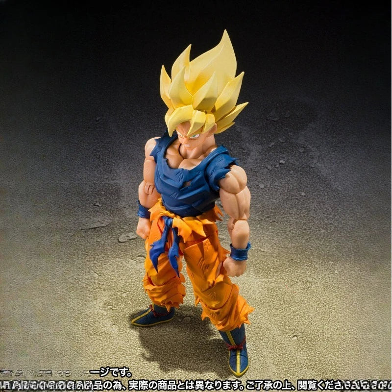In Stock Bandai Tamashii Exclusive SHF Super Saiyan Son Goku The Furious Warrior Action Figure Toy Collectible Gift for Fans