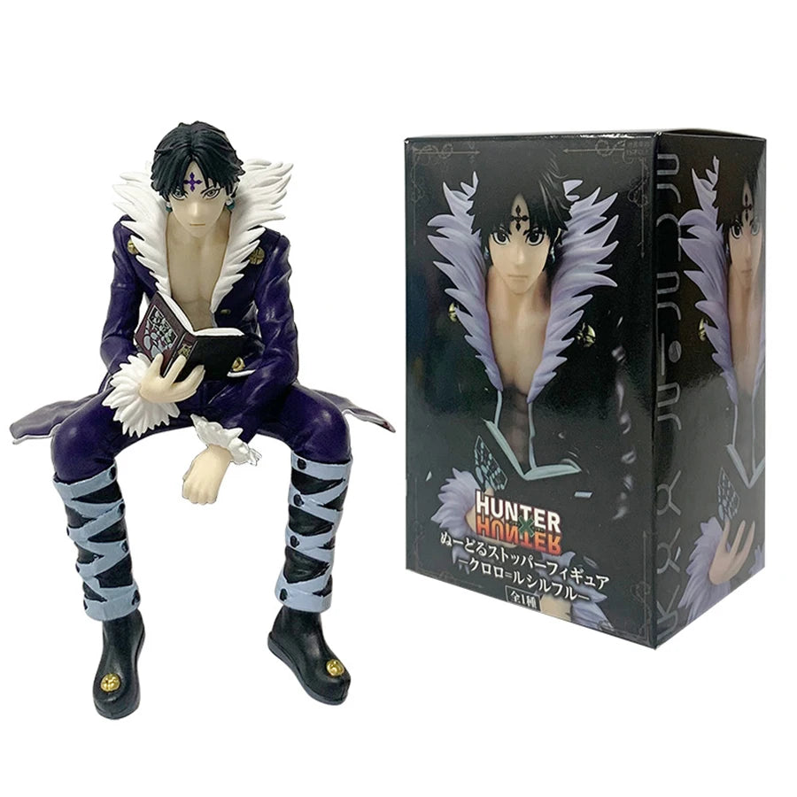 19cm/7.48in Hunter×Hunter Anime Figure Phantom Troupe Hisoka Action Figure Noodle Stopper Figurine PVC Collection Model Doll Toy