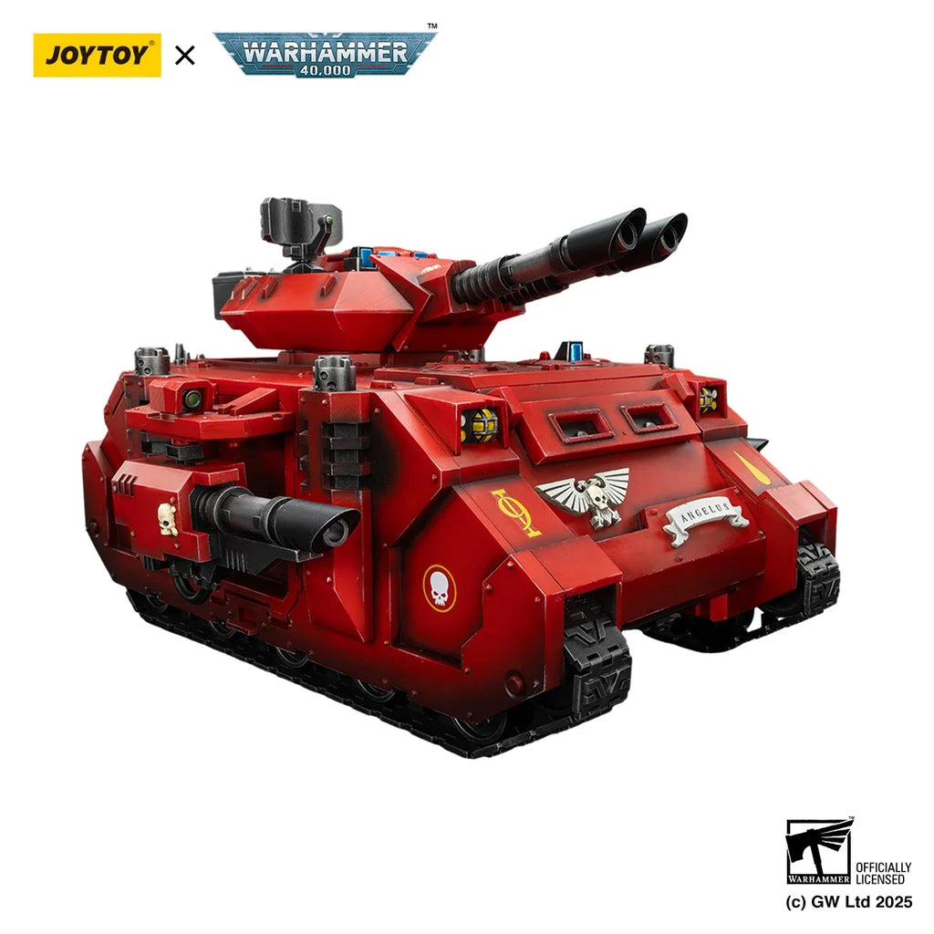 JOYTOY 1/18 Warhammer 40K Action Figures Anime Mech Blood Angels Predator Annihilator with Twin Lascannons