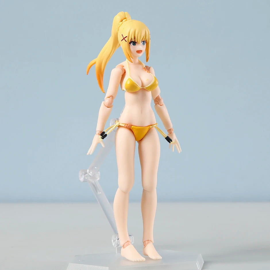 figma Darkness Swimsuit ver. EX-065 PVC Action Figure Model Doll Toy Colletible Figurals