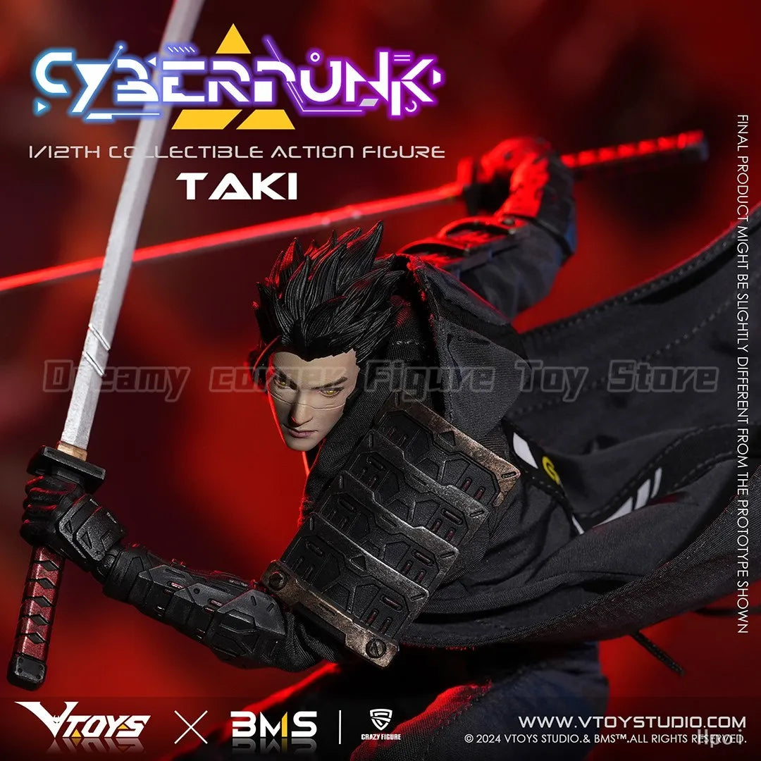 【In Stock】Original VTOYS Cyberpunk Samurai:Taki 1/12 Action Figure Model Toys Collection