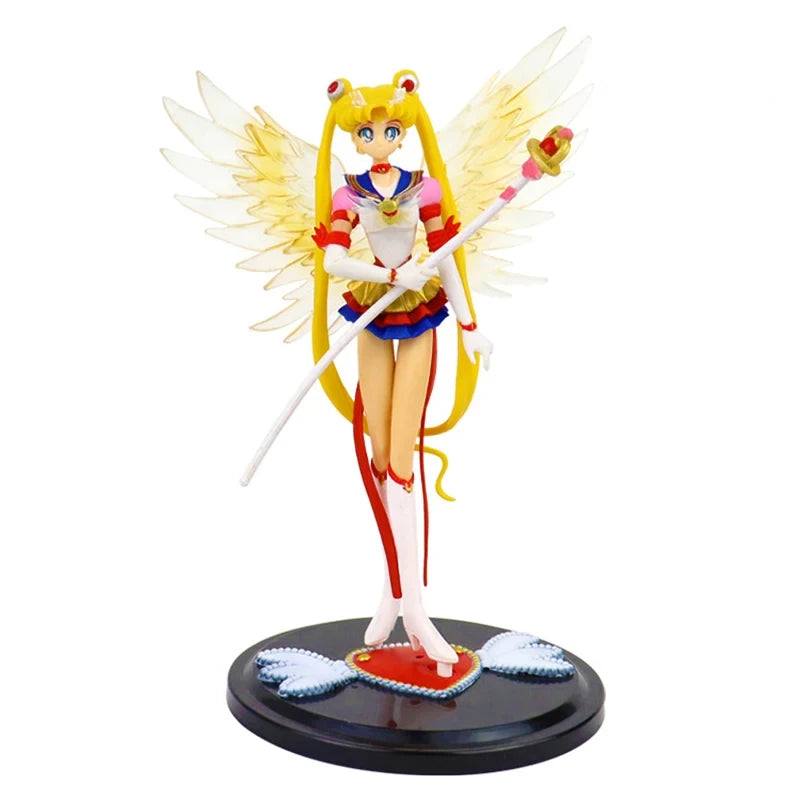 Hot Eternal Sailor Moon Tsukino Usagi Anime Figure Decoration Collection Doll Action Model Toys for Birthday Gifts