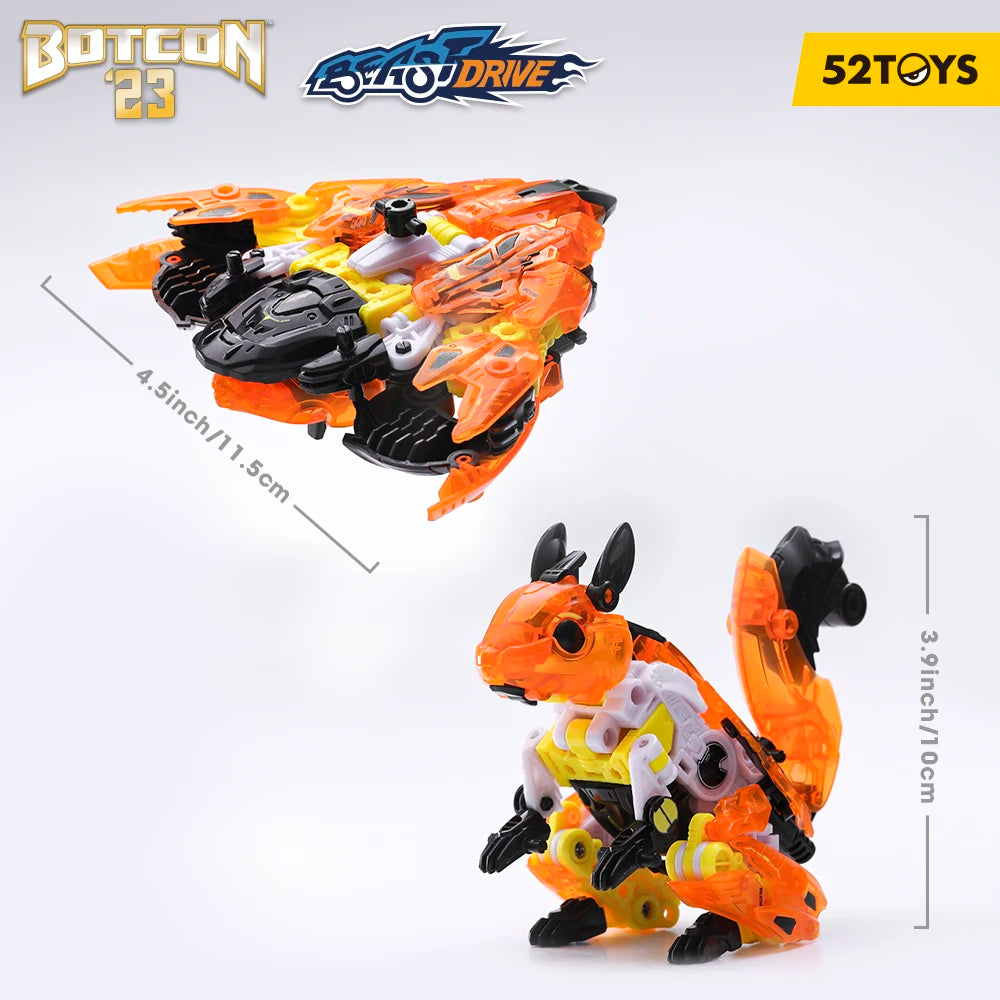 52TOYS BOTCON Limited Product BD-03&BD-09 Deformation Robot, Converting in Mecha and Cube, Action Figure, Collectible Gift