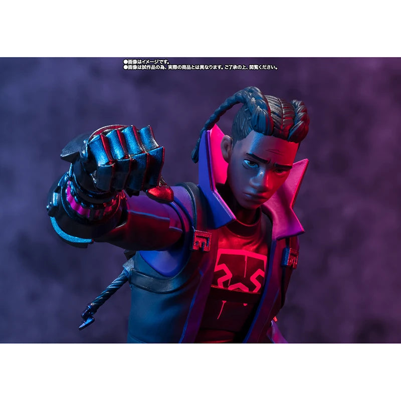Original  Bandai S.H.Figuarts Shf Miles G.Morales Spider Man Across the Spider Verse Anime Action Collection Figures Model Toys