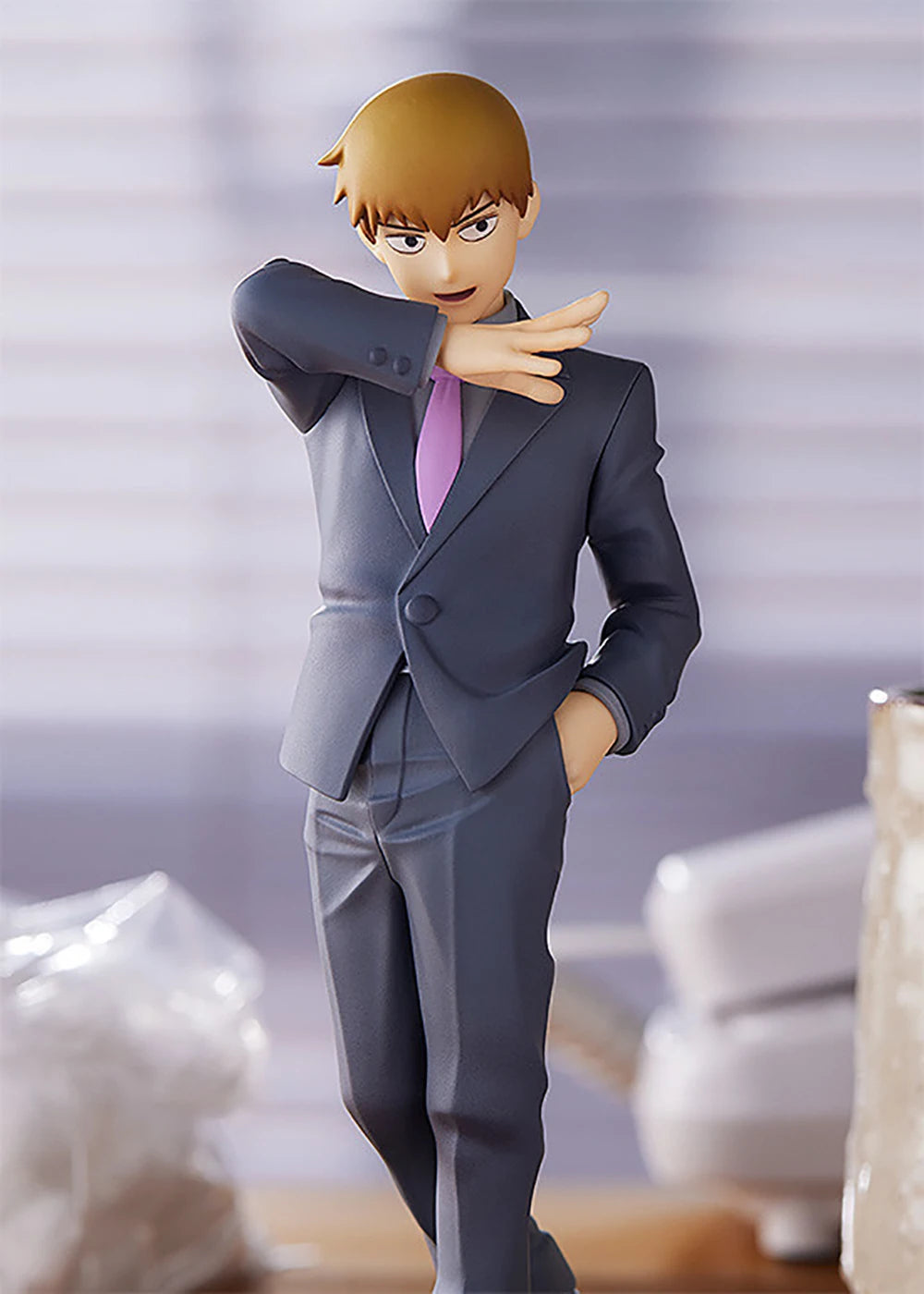 100% Original in Stock Good Smile Company Pop Up Parade Mob Psycho 100 III Reigen Arataka Model Decoration Garage Kit Collection