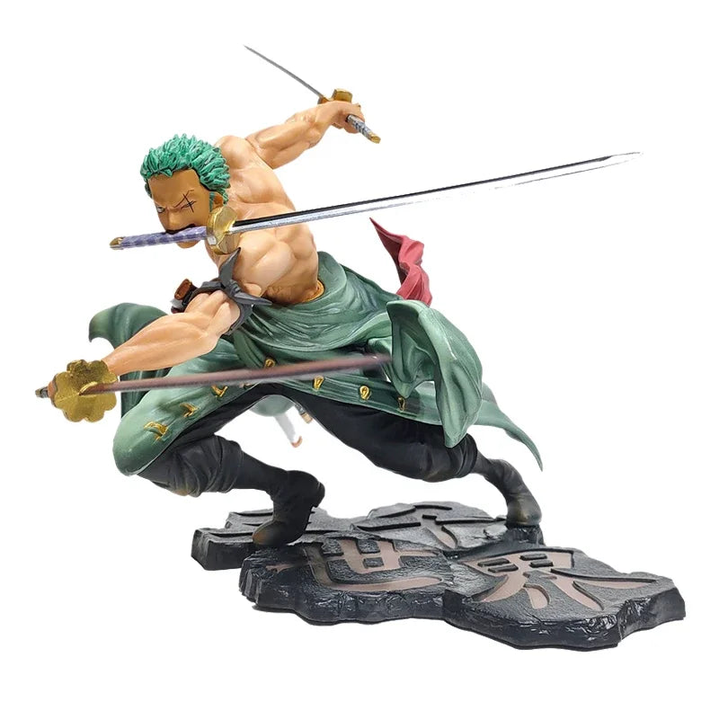One Piece Luffy Figure Roronoa Zoro Three-Blade Sa-Maximum Manga Anime Statue PVC Action Collection Model Toys