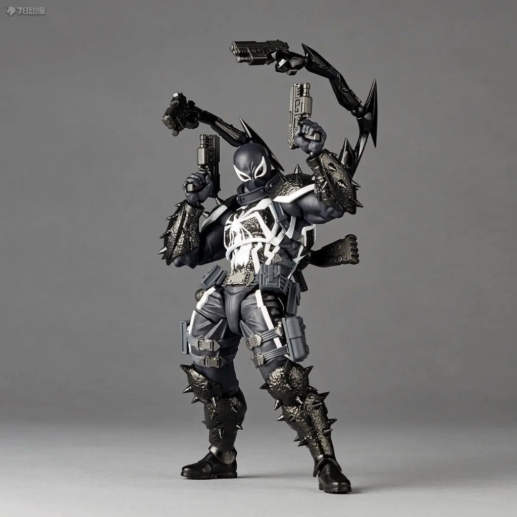 2024 Agent Venom Action Figure CT Version Kaiyodo Anime Figurine Marvel PVC Movable Collection Eugene Thompson Ko Model Toy Gfit