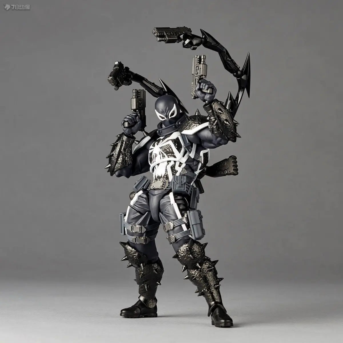 2024 Agent Venom Action Figure CT Version Kaiyodo Anime Figurine Marvel PVC Movable Collection Eugene Thompson Ko Model Toy Gfit