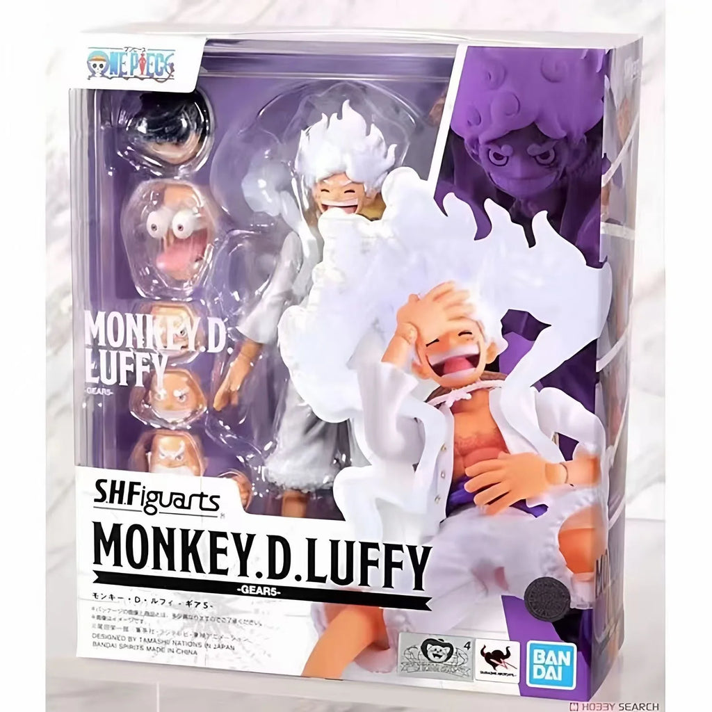 In Stock BANDAI Original Box S.H.Figuarts Monkey D.Luffy-Gear 5 Future Island Egghead SHF Action Figure Toy Collection Gift