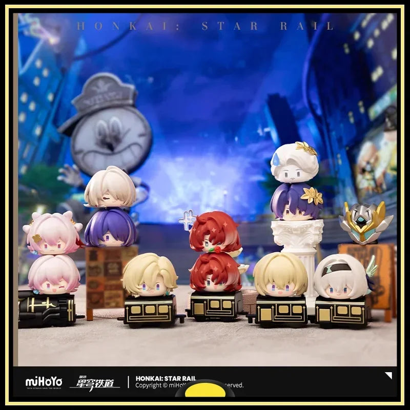 Honkai Star Rail Action Figures Stacking toys March 7th Aventurine Firefly Dr. Ratio Argenti Model q-version Figures Original
