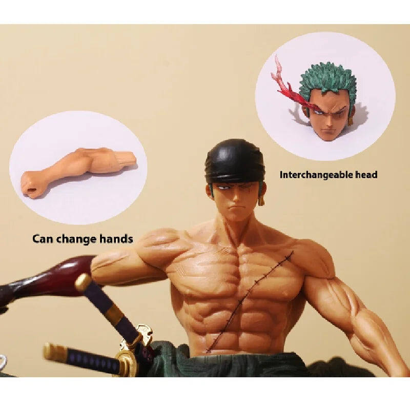 One Piece GK Zoro Двуглав орел Колекционерска фигурка Подарък за рожден ден Аниме тематична екшън фигурка играчка за фенове и колекционери