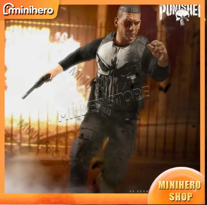 In Stock Mezco ONE12 Punisher Action Figure Anime Collectible Toy Model for Adults Kids Fans Gifts Marvel Inspired PVC Statue