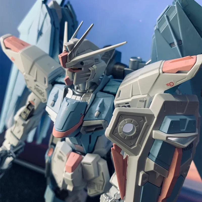 1/100 Mg Freedom  2.0 Tiffany Blue Macaron Custom Paint Version Plastic Assembly Model Kit  Action Figures Boy'S Puzzle Toy Gift