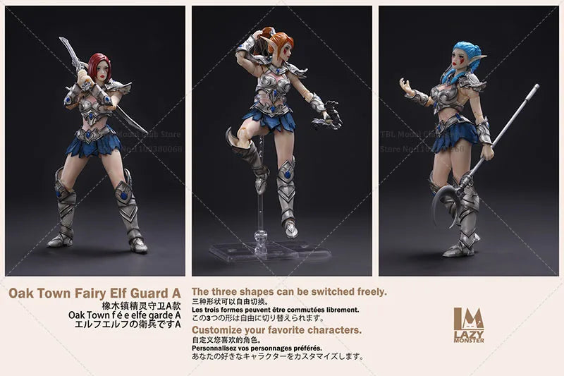 1/12 Scale Collectible Oak Town Fairy Elf Guard Lazy Monster Studio2024 6Inch Pale/Suntan Skin Female Action Figure Full Set Mod