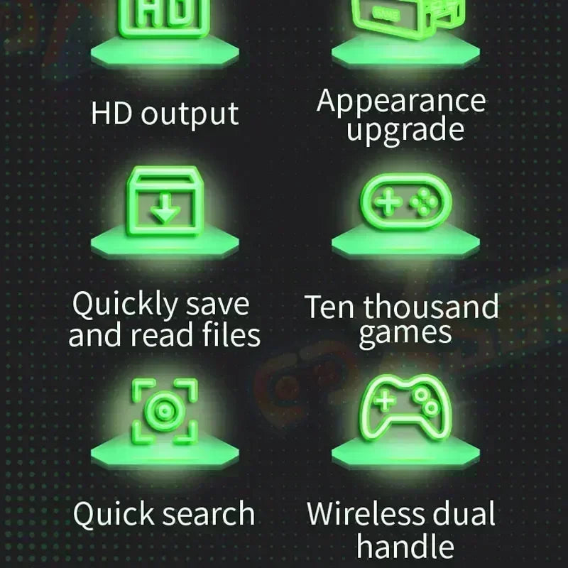 Retro U99 PRO Game Console 500GB Gaming HDD Window+Batocera 3865U 70000+Games For Wii PS2 XBOX PSP GameCube N64 Wireless handle