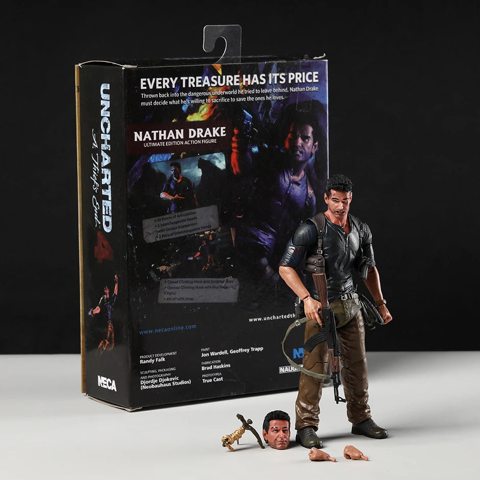 NECA Uncharted 4 A Thief's End Ultimate Nathan Drake Action Figure Figurine Collection Model Toy
