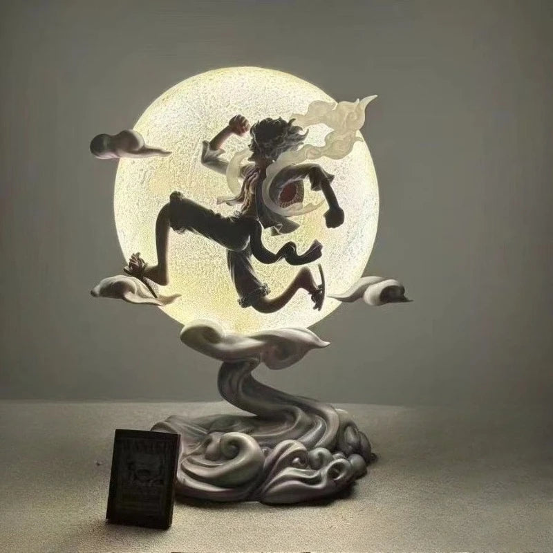 One Piece GK Moon Luffy Nika Luffy Five-speed Luffy Glowing Animation Figure Model Ornament