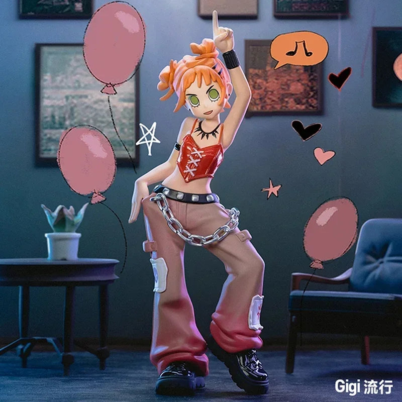 POP MART Peach Riot Rise Up Series Blind Box Toys Kawaii Anime Action Figure Surprise Desktop Ornaments Collection Dolls Gift